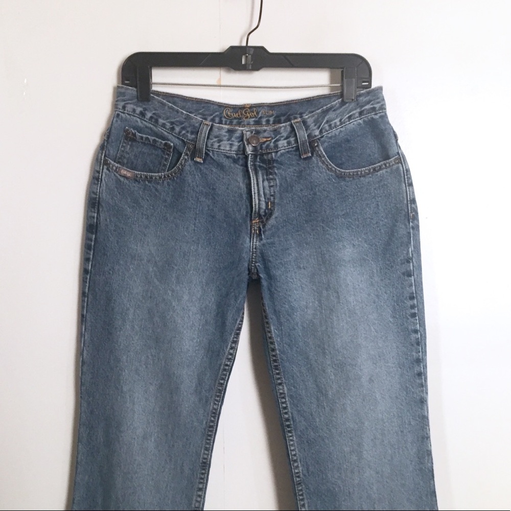 Cruel Girl Slim Denim Jeans Distressed Boot Cut 9 - Picture 5 of 8
